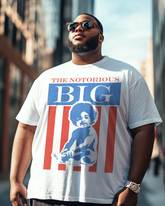 T-shirt à manches courtes pour homme Biggie Graphic grande taille